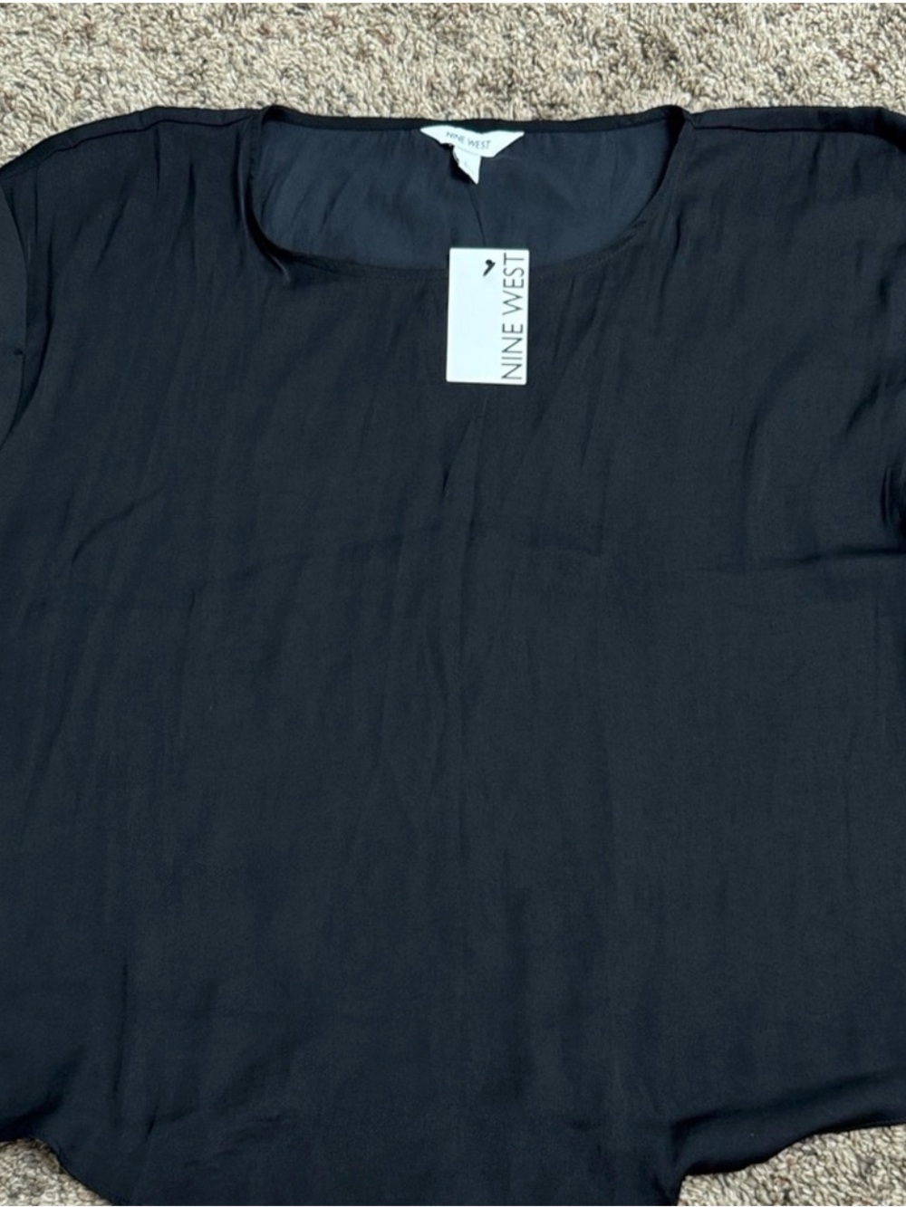 Nine West Black Sleeveless Blouse
